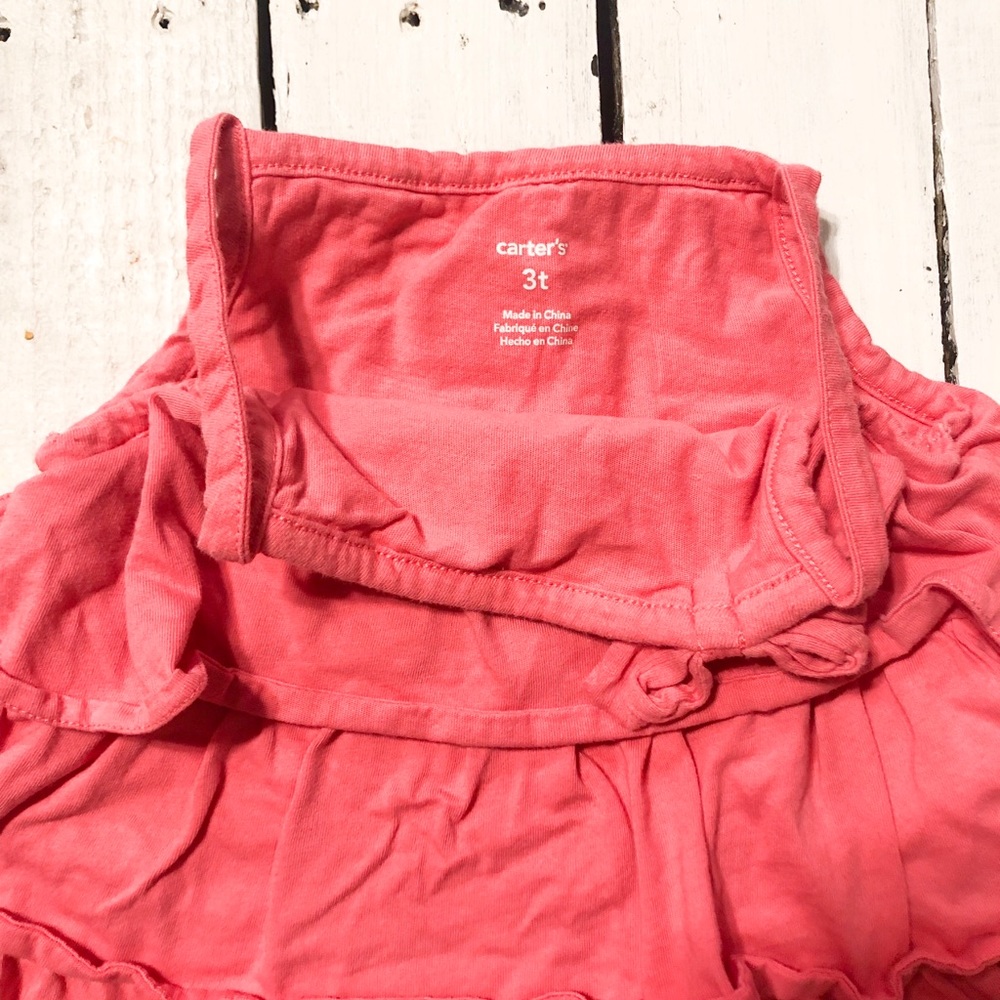 Pink Ruffle Toddler Tank Top - Picture 2 of 3